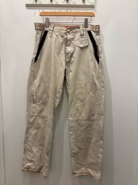 Men's Coogi Cream Workwear Pants - Utility Style